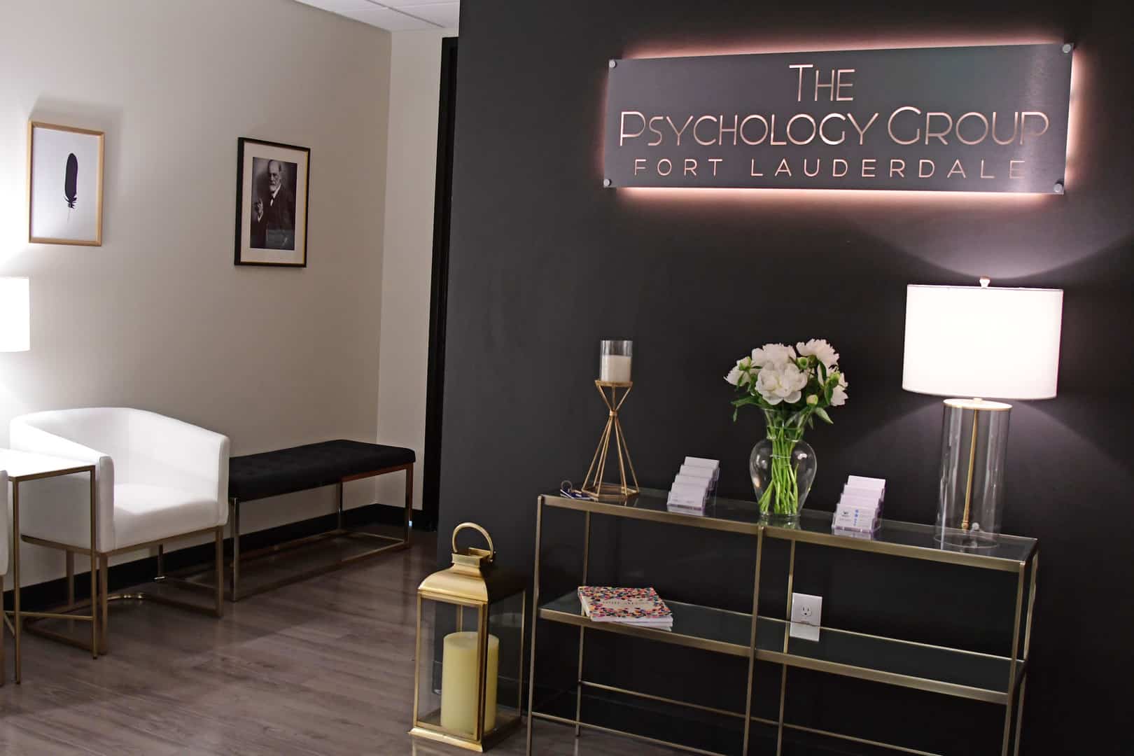 Consultório de psicologia moderno